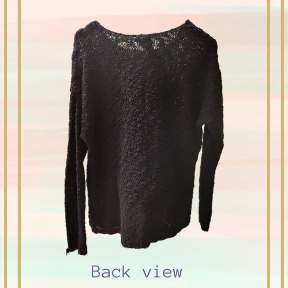 Williams Sonoma Midnight Blue Knit Crew Neck Sweater - Picture 3 of 5